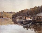 Julian Ashton Mosman Ferry 1888 oil painting picture wholesale